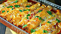 Cheesy Chicken Enchiladas Cheesy Chicken Enchiladas