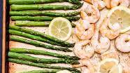 Roasted Shrimp and Asparagus with Herbed Couscous Roasted Shrimp and Asparagus with Herbed Couscous