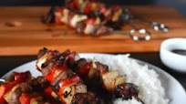 Grilled Steak Kebabs with Sweet Soy Glaze Grilled Steak Kebabs with Sweet Soy Glaze