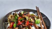 Seitan & black bean stir-fry Seitan & black bean stir-fry