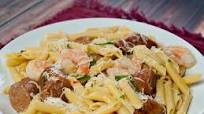 Spicy Italian Sausage with Shrimp and Pasta Spicy Italian Sausage with Shrimp and Pasta
