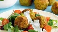 Falafel and tzatziki wraps Falafel and tzatziki wraps