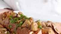 Pork Tenderloin with Brown Gravy and Mushrooms Pork Tenderloin with Brown Gravy and Mushrooms