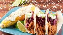 Chicken Adobo Tacos with Mexican street corn Chicken Adobo Tacos with Mexican street corn