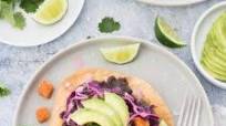 Creamy Black Bean and Roasted Sweet Potato Tostadas Creamy Black Bean and Roasted Sweet Potato Tostadas