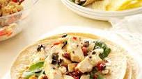 Warm Greek Chicken Wraps Warm Greek Chicken Wraps