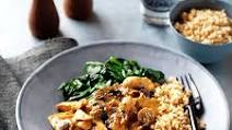 Chicken and mushroom stroganoff Chicken and mushroom stroganoff