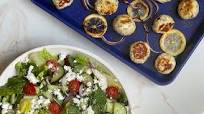 Feta and Oregano Meatballs with Greek Salad Recipe Feta and Oregano Meatballs with Greek Salad Recipe