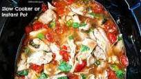 Slow Cooker/Instant Pot Tomato-Garlic Chicken & Herbs (Low-Carb, Paleo, Whole30) Slow Cooker/Instant Pot Tomato-Garlic Chicken & Herbs (Low-Carb, Paleo, Whole30)