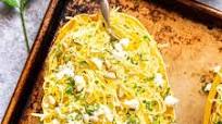 Spaghetti Squash with Feta and Herbs Spaghetti Squash with Feta and Herbs