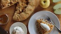Warm Apple Galette with Gjetost Butterscotch Sauce Warm Apple Galette with Gjetost Butterscotch Sauce