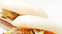 Pork Belly Buns with Spicy Mayo, Scallions, and Pickled Bean Sprouts Recipe Pork Belly Buns with Spicy Mayo, Scallions, and Pickled Bean Sprouts Recipe