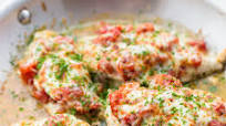 Cheesy Bruschetta Chicken Cutlets Cheesy Bruschetta Chicken Cutlets