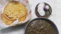 Makki di roti and mixed saag Makki di roti and mixed saag