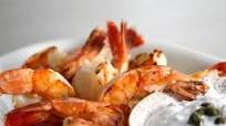 Grilled Prawns with Caper Tzatziki Grilled Prawns with Caper Tzatziki
