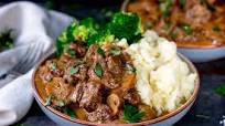 Slow Cooked Steak Diane Casserole Slow Cooked Steak Diane Casserole