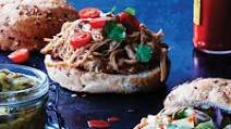 Slow-Cooker Pulled Chicken Sandwiches with Salsa Verde Slow-Cooker Pulled Chicken Sandwiches with Salsa Verde