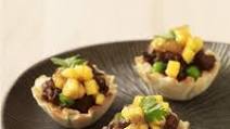 Mini Venison Samosas with Mango Chutney Mini Venison Samosas with Mango Chutney