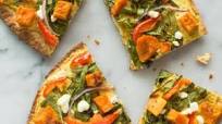 Vegetarian Tandoori Naan Pizza Vegetarian Tandoori Naan Pizza