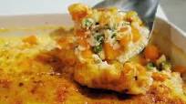Leftover chicken and sweet potato bake recipe Leftover chicken and sweet potato bake recipe