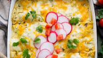Green Chicken Enchilada Casserole Green Chicken Enchilada Casserole