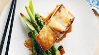 Grilled miso fish with soy and sesame asparagus Grilled miso fish with soy and sesame asparagus