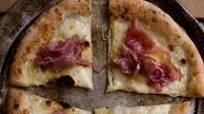 white pizza with fior di latte and proscuitto white pizza with fior di latte and proscuitto