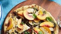 Chicken and Peach Pesto Pizza Chicken and Peach Pesto Pizza