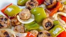Chicken Sausage Peppers and Onion Sheet Pan Dinner Chicken Sausage Peppers and Onion Sheet Pan Dinner