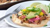 Jerk Jackfruit Tostadas Jerk Jackfruit Tostadas