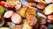 Oven-Roasted Sausage and Potatoes Oven-Roasted Sausage and Potatoes