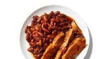 Ham with Barbecue Beans Ham with Barbecue Beans