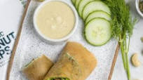 Vegan Mushroom Caesar Salad Wraps w/ Homemade Croutons Vegan Mushroom Caesar Salad Wraps w/ Homemade Croutons
