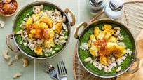 Roasted Cauliflower Saag with Cumin Rice & Mango Chutney Roasted Cauliflower Saag with Cumin Rice & Mango Chutney