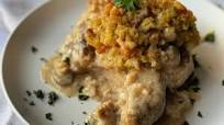 Baked Pork Chops with Stuffing Baked Pork Chops with Stuffing