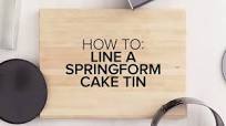 How to line a springform cake tin How to line a springform cake tin