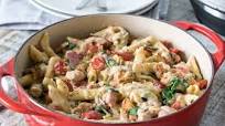 Pressure Cooker Chicken Bacon Penne in a Garlic Cream Sauce Pressure Cooker Chicken Bacon Penne in a Garlic Cream Sauce