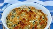 Spinach Casserole with Feta and Crunchy Topping Spinach Casserole with Feta and Crunchy Topping