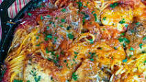 Skillet Chicken Spaghetti Skillet Chicken Spaghetti