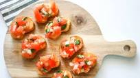 Tomato Bruschetta With Garlic and Basil Tomato Bruschetta With Garlic and Basil