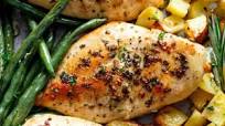 Sheet Pan Garlic Herb Butter Chicken & Potatoes Sheet Pan Garlic Herb Butter Chicken & Potatoes