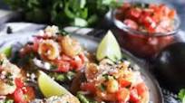 Honey Lime Shrimp and Guacamole Tostadas Recipe Honey Lime Shrimp and Guacamole Tostadas Recipe
