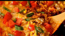 One Pan Southwestern Ground Beef & Dirty Rice Casserole One Pan Southwestern Ground Beef & Dirty Rice Casserole