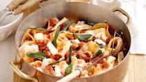 Spicy pork, sage and tomato pappardelle Spicy pork, sage and tomato pappardelle