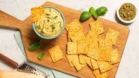 Pesto and Parmesan Baked Hummus Pesto and Parmesan Baked Hummus