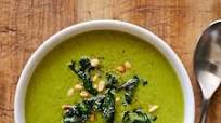 Cauliflower-Kale Soup with Crispy Kale Topping Cauliflower-Kale Soup with Crispy Kale Topping