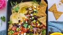 Baked Chickpea + Mushroom Shawarma Hummus Dip, Vegan + Easy Appetizer Baked Chickpea + Mushroom Shawarma Hummus Dip, Vegan + Easy Appetizer
