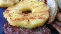 Hawaiian Hamburgers With Grilled Pineapple Hawaiian Hamburgers With Grilled Pineapple