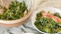 Turkish Salmon with a Dark, Leafy Green Salad Turkish Salmon with a Dark, Leafy Green Salad