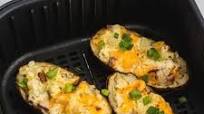 Air Fryer Twice Baked Potatoes Air Fryer Twice Baked Potatoes